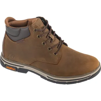 Pánská treková obuv Hnědé pánské zimní kotníkové boty Skechers Segment 2.0 - Brogden 204394-DSCH Velikost: 42