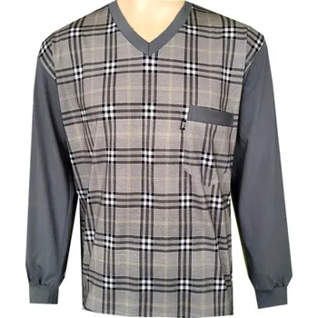 Pánské pyžamo Pánský Pyžamový Kabátek FOLTÝN PPKD102 Velikost: 3XL, Materiál: Mako-úplet