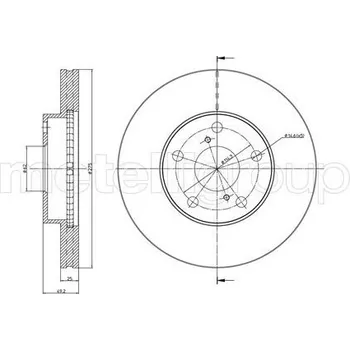 Brzdový kotouč Brzdový kotouč CIFAM (800-801C)