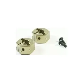 RC náhradní díl SWORKz S14-3 12mm hliníkové unašeče kol, 6,7mm, 2 ks.