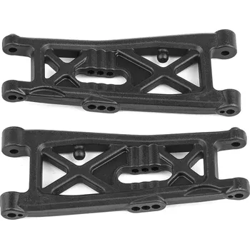 RC náhradní díl Associated B7 přední plastové ramena, uhlíkové, 2 ks.