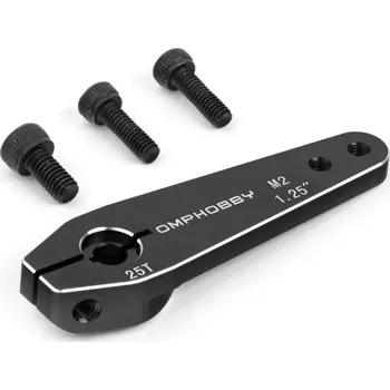 RC náhradní díl OMP Servo páka 32mm (1,25") 25zubů M2 - černá