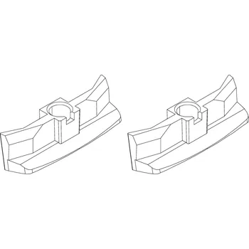 RC náhradní díl Turbo Racing kovová základna předních světel C62 2ks