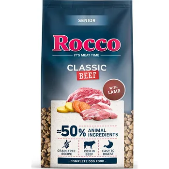 Krmivo pro psa Rocco Senior Classic hovězí s jehněčím - 10 kg