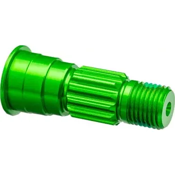 RC náhradní díl Traxxas hřídel předního kola hliníková zelená
