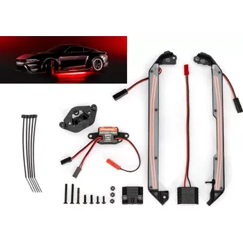 RC náhradní díl Traxxas LED podsvícení šasi červené (pro 4-Tec 2.0, Drift)