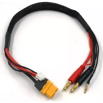 RC náhradní díl Yeah Racing Nabíjecí kabel XT60 - 4mm, 35cm ( 1 ks )