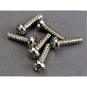 RC náhradní díl Traxxas vrut křížový 3x10mm půlkulatá hlava zink. (6)