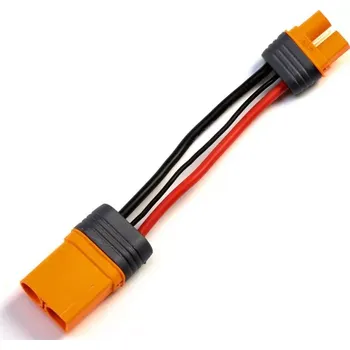 RC náhradní díl Spektrum konverzní kabel IC5 přístroj - IC3 baterie 10cm 10 AWG