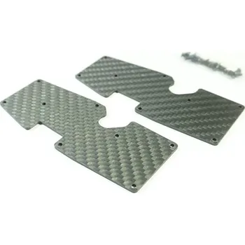 RC náhradní díl SWORKz uhlíková vzpěra spodní zadního ramena, 1,5mm, včetně šroubů, 2 ks