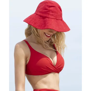 Dámské plavky Plavková podprsenka ANTIGEL (EBB4314-03), Barva červená, Velikost 70C