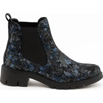 Dámská zdravotní obuv Michal Firýt Kotníková obuv s elastickým prvkem 7903/ Granat Kwiaty Rozměr: 39