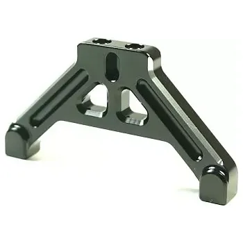 RC náhradní díl SWORKz černý hliníkový držák převodovky, 1 ks.