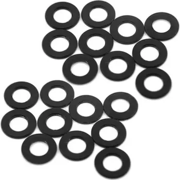 RC náhradní díl Yeah Racing Hliníkové podložky M3 0.5mm (20 kusů) - černé