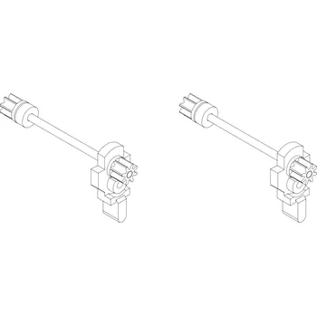RC náhradní díl Turbo Racing Středová osa C50 2 ks