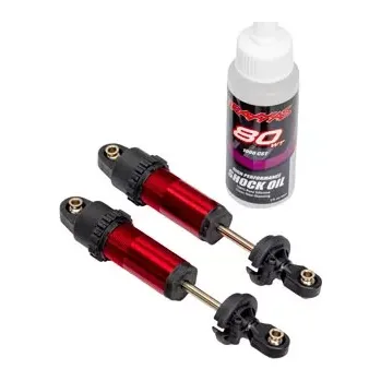 RC náhradní díl Traxxas tlumič GT-Maxx přední hliníkový červený (2)