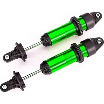 RC náhradní díl Traxxas tlumič GTX hliníkový zeleně elexovaný (2)