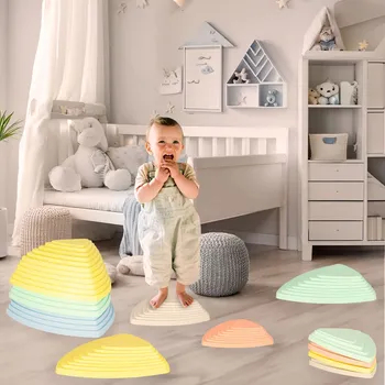 ostatní stavebnice Deminas | Senzorická cesta – balanční kameny na rovnováhu, motoriku a kreativitu 11 ks