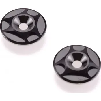 RC náhradní díl Revolution Design Hliníkové talířky zadního křídla (2 ks) - černé