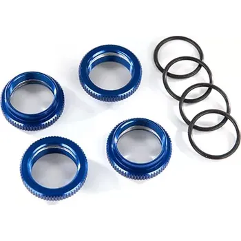 RC náhradní díl Traxxas stavěcí matice tlumiče GT-Maxx hliníková modrá (4)