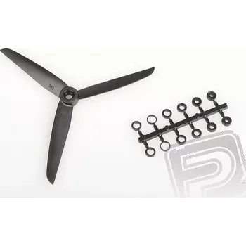 RC náhradní díl Vrtule GWS EP 7x3,5 černá 3-listá (levotočivá)