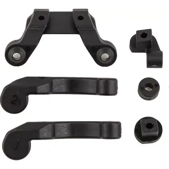 RC náhradní díl Associated RC10B6.4 plastový předný držák křídla, držák větráku vymezovací díly LiPo sady, sada