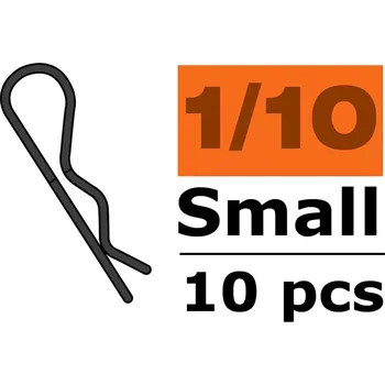 RC náhradní díl Revtec Sponka karosérie malá 45° červená (10) - expresní doprava