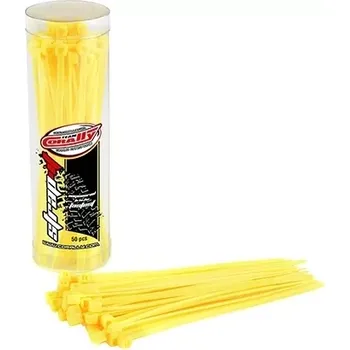 RC náhradní díl Team Corally Stahovací pásky 2,5x100mm - 50 ks. - žluté
