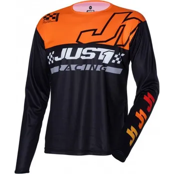 Moto dres Dres JUST1 J-COMMAND COMPETITION černo/oranžový Velikost: XS