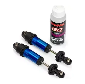 RC náhradní díl Traxxas tlumič GT-Maxx přední hliníkový modrý (2)