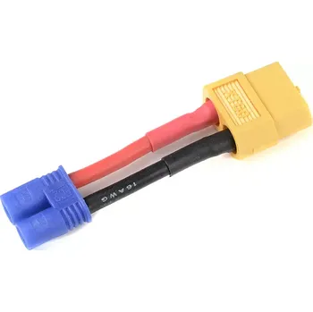 RC náhradní díl Revtec Konverzní kabel EC2 přístroj - XT-60 baterie 14AWG