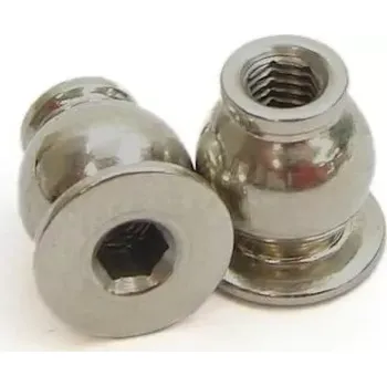 RC náhradní díl SWORKz hliníková kulička s límcem zadních vchních ramen, 2 ks.