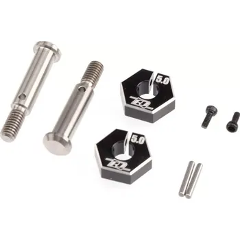 RC náhradní díl Revolution Design B6.2 titanové přední osy včetně 5.0mm unašeče kol