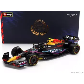 Bburago Red bull F1 Rb19 Team Oracle Red Bull Racing N 11 2nd Miami Gp 2023 Sergio Perez - With Pilot And Showcase 1:24 Matt Blue