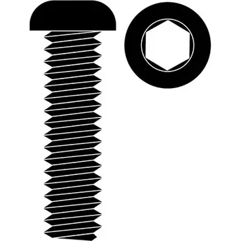 RC náhradní díl Team Corally Ocelový Inbusový šroub s čočkovitou hlavou, M3x16mm, 10 ks.