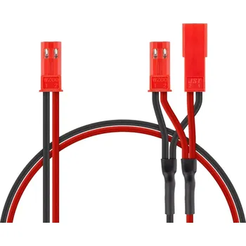 RC model Yeah Racing Paralelní Y-kabel BEC JST ( 1x samec , 2x samice )