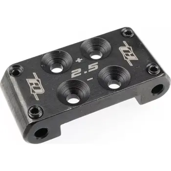 RC náhradní díl Revolution Design B7 přední ocelový držák zavěšení / bulkhead +/-2.5°, černý