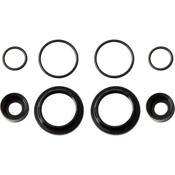 RC náhradní díl Associated Sada upevňovacích objímek a těsnění 12 mm, černé