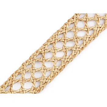 Splétaný popruh polyuretanový šíře 40 mm, barva 2 režná