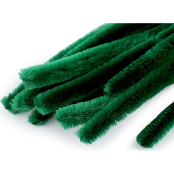 Výtvárné potřeby Prima-obchod Chlupaté drátky na tvoření 10 mm 30 cm zelená