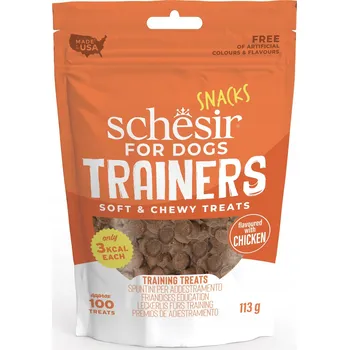 Pamlsek pro psa SCHESIR Trainers měkké a žvýkací pamlsek pro psy s kuřecím masem - Kuřecí pochoutky 113g