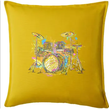 Polštář Bicí barevné splash - Polštář 50x50 - 50x50 - Pouze potah ( Žlutá )