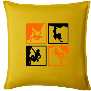 Polštář Quatro climb - Polštář 50x50 - 50x50 - Pouze potah ( Žlutá )