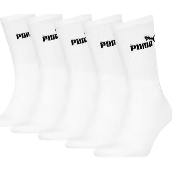 Dámské ponožky Puma Dámské / Pánské sportovní ponožky, 5 párů (bílá, 43-46)