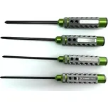 XCEED Šroubováky - křížové - ALU verze SADA: 3.5 4.0 5.0 & 5.8x120mm, 4 ks. (HSS typ)