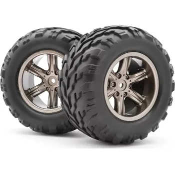 RC náhradní díl BlackZon Nalepené gumy 1:12 Šedé