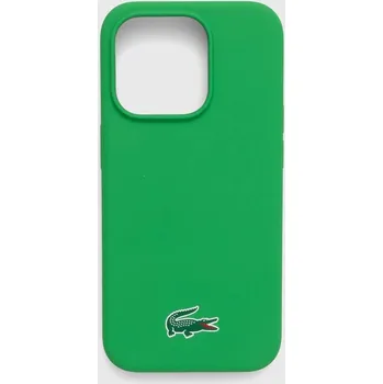 Pouzdro na mobilní telefon Obal na telefon Lacoste iPhone 15 Pro 6,1 zelená barva LCHMP15LSLON 77X, vel. ONE SIZE