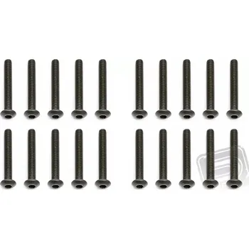 RC náhradní díl Associated M3x22mm, Imbus šrouby s kulatou hlavou, 10 ks.