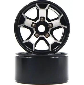 RC náhradní díl Yeah Racing 1.9 Aluminium CNC 5 Spoke Beadlock Rim, 2ks