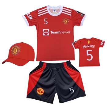 Fotbal Numberoplus Premium dětský fotbalový dres + fotbalová kšiltovka Manchester United FC - Harry Maguire Velikost: 8-let.(vel.122)